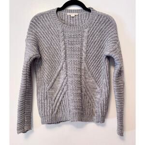 Duffy 100% merino Cableknit sweater — Gray — XS